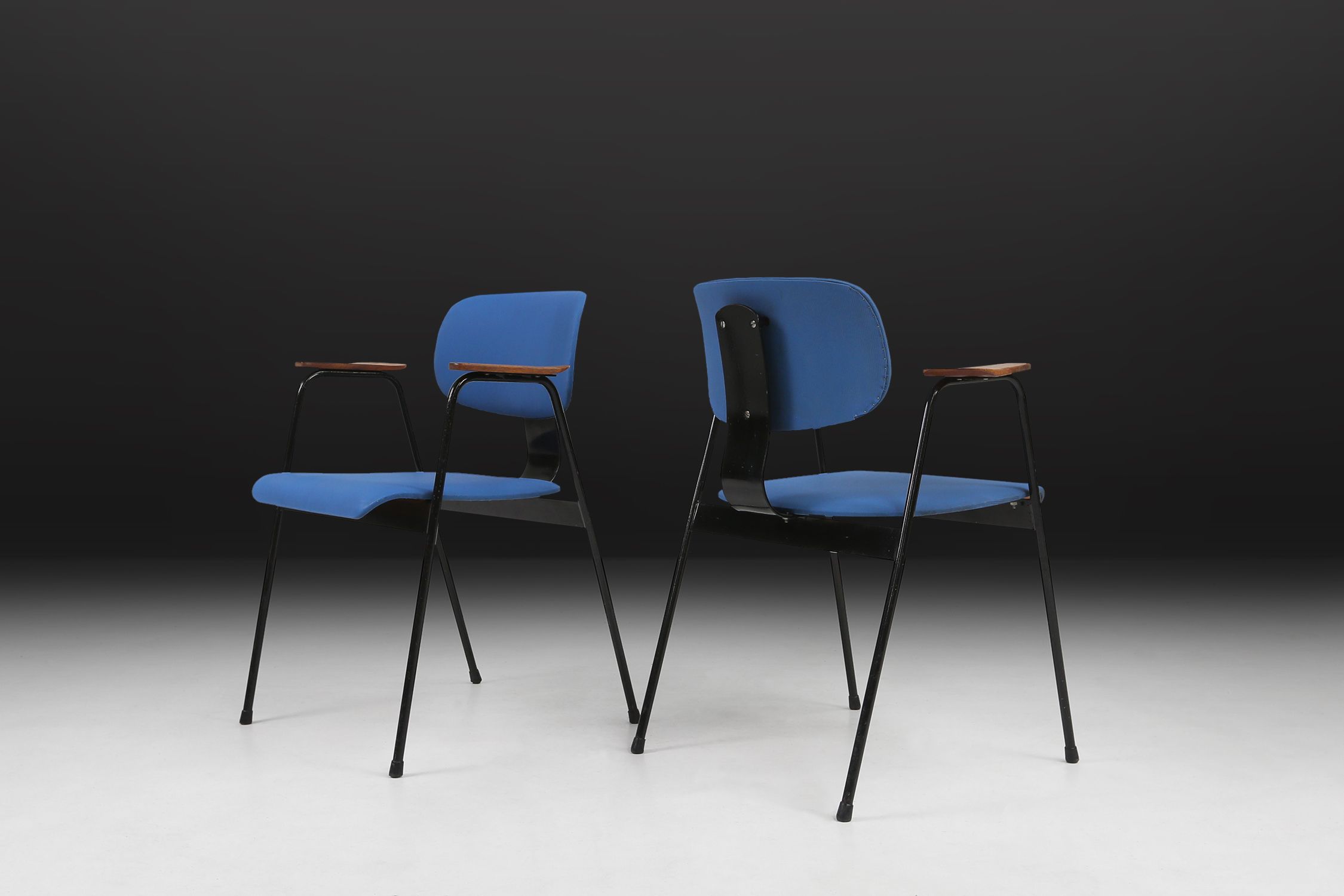 Set of 6 Dining Chairs by Willy Van Der Meeren for Tubax, Belgium, 1950sthumbnail